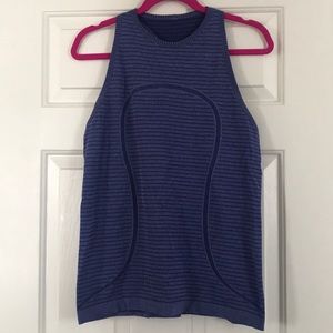 Blue Striped Lululemon Tank Top